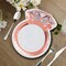 8 Count Wedding Ring-Shaped Paper Dinner Plates 8½" x 11½" Disposable Bridal Shower & Engagement Party Plates